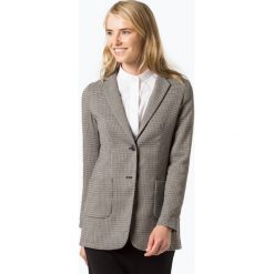 Opus - Blezer damski – Janni pepita, beżowy. Brązowe bolerka i narzutki damskie Opus, bez wzorów, bez rękawów. Za 449,95 zł.