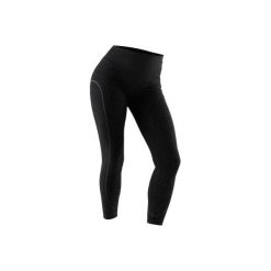 Legginsy slim Gym & Pilates damskie. Czarne legginsy sportowe damskie DOMYOS, s, z elastanu. Za 89,99 zł.