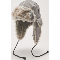 Czapka uszanka - Szary. Szare czapki zimowe męskie House. Za 49,99 zł.