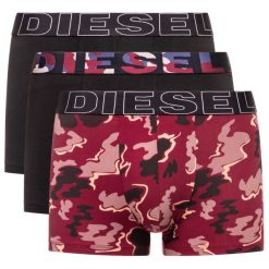 Komplet 3 par bokserek Diesel Diament 00ST3V 0SAYF. Bokserki męskie Diesel, bez wzorów, z elastanu. Za 209,00 zł.