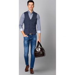 Jeansy Stamford. Niebieskie jeansy męskie LANCERTO, s, z haftami, vintage. W wyprzedaży za 174,90 zł.