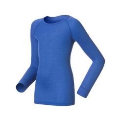 T-shirty chłopięce: Odlo Koszulka juniorska WARM KIDS niebieska r. 92 (10459)