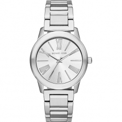 Zegarek kwarcowy "Hartman" w kolorze srebrnym. Białe zegarki damskie marki Michael Kors, ze stali. W wyprzedaży za 522,95 zł.