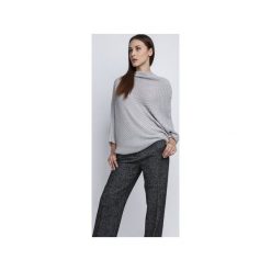 Sweter oversize, SWE049 szary MKM. Szare swetry oversize damskie Mkm swetry, z dzianiny. Za 98,00 zł.