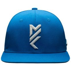 Czapka męska Maciek Kot Collection CAM501 - niebieski. Niebieskie czapki męskie z nadrukiem, z materiału. W wyprzedaży za 29,99 zł.