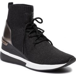 Sneakersy MICHAEL MICHAEL KORS - Skyler Lace Up Bootie 43F9SKFE9D Blk/Gun. Czarne półbuty damskie MICHAEL Michael Kors, ze skóry ekologicznej. Za 799,00 zł.