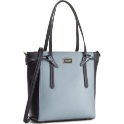 Torebka MONNARI - BAG0550-013 Navy. Szare torebki klasyczne damskie marki Monnari, w paski, z materiału, duże. W wyprzedaży za 149,00 zł.