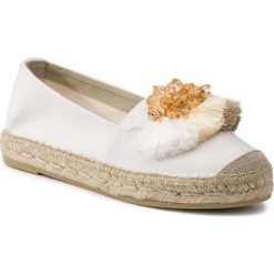 Espadryle VIDORRETA - Camping 00832 Blanco. Białe espadryle damskie Vidorreta, bez wzorów, z tworzywa sztucznego, bez obcasa, na płaskiej podeszwie. W wyprzedaży za 299,00 zł.