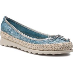 Espadryle THE FLEXX - Chaplet C122/50 Sky. Niebieskie espadryle damskie marki The Flexx, ze skóry, na płaskiej podeszwie. Za 329,00 zł.