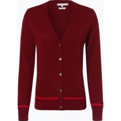 Tommy Hilfiger - Kardigan damski z dodatkiem kaszmiru – Black Beauty, czerwony. Czerwone swetry damskie marki TOMMY HILFIGER, s, bez wzorów, z wełny, bez rękawów, bez kaptura. Za 599,95 zł.