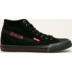 Big Star - Trampki. Czarne trampki męskie BIG STAR, bez wzorów, z gumy, retro, na sznurówki. W wyprzedaży za 89,90 zł.