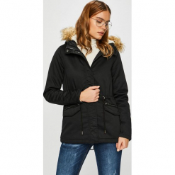 Only - Parka. Czarne parki damskie ONLY, l, z bawełny. W wyprzedaży za 199,90 zł.