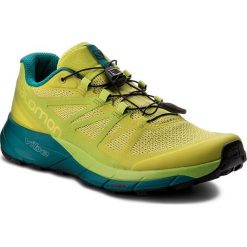Buty SALOMON - Sense Ride 402501 28 V0 Sulphur Spring/Lime Green/Deep Lake. Zielone buty do biegania męskie Salomon, z materiału, na sznurówki. W wyprzedaży za 389,00 zł.
