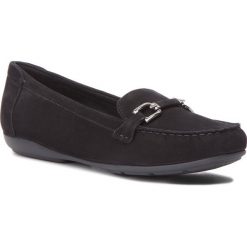 Mokasyny GEOX - D Annytah Moc A D84BMA 00032 C9999 Black. Czarne mokasyny damskie Geox, ze skóry ekologicznej, na płaskiej podeszwie. W wyprzedaży za 309,00 zł.