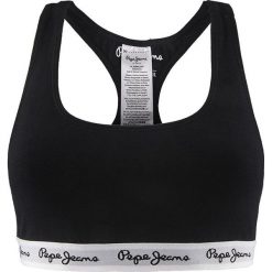 Pepe Jeans Underwear Cotton Bra Top Dixie Black. Czarne topy sportowe damskie Pepe Jeans, bez wzorów, z bawełny, bez kołnierzyka. Za 74,99 zł.