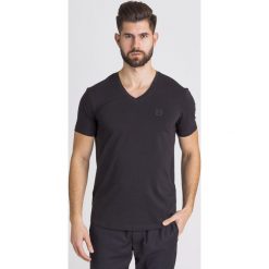 T-SHIRT Armani Exchange. Czarne t-shirty męskie Armani Exchange, s, bez wzorów, bez kołnierzyka. Za 161,10 zł.