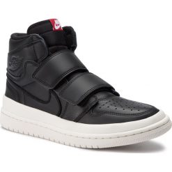 Buty NIKE - Air Jordan 1 Re Hi Double Strp AQ7924 001 Black/Gym Red/Sail. Czarne sneakersy męskie Nike, na co dzień, bez wzorów, ze skóry, eleganckie, bez zapięcia. Za 589,00 zł.