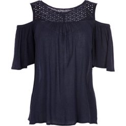 Vero Moda Bluza Mia Cold Shoulder Top Night Sky (rozmiar XS). Topy damskie Vero Moda, xs, bez wzorów, z materiału, bez kołnierzyka, bez rękawów. W wyprzedaży za 57,00 zł.