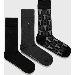 Tommy Hilfiger - Skarpety (3 pack). Niebieskie skarpetki męskie TOMMY HILFIGER, bez wzorów, z elastanu. W wyprzedaży za 59,90 zł.