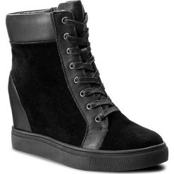 Sneakersy GINO ROSSI - Pepper DT796M-TWO-BWBG-9999-F 99/99. Czarne półbuty damskie marki Gino Rossi, bez wzorów, ze skóry, bez obcasa, na koturnie, bez zapięcia. W wyprzedaży za 249,00 zł.