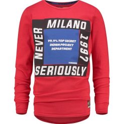 Koszulka "Jarbo" w kolorze czerwonym. Czerwone t-shirty chłopięce Vingino, z nadrukiem, z bawełny, z długim rękawem. W wyprzedaży za 72,95 zł.
