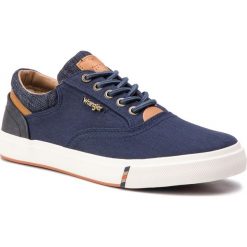 Tenisówki WRANGLER - Icon Board WM91120A Navy 016. Niebieskie półbuty męskie marki Wrangler, na co dzień, bez wzorów, z gumy, klasyczne, bez zapięcia. Za 249,00 zł.