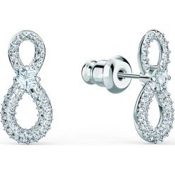 Swarovski - Kolczyki Infinity. Szare kolczyki damskie Swarovski, z kryształem, metalowe. W wyprzedaży za 219,90 zł.