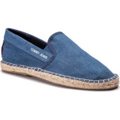 Espadryle TOMMY JEANS - Flag Espadrille EM0EM00278 Ink 006. Niebieskie espadryle męskie z jeansu, klasyczne. W wyprzedaży za 209,00 zł.