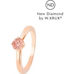 Pierścionek Złoty - złoto 585, New diamond by w.kruk 0,30ct. Żółte pierścionki damskie W.KRUK, z brylantem, złote. Za 8490,00 zł.