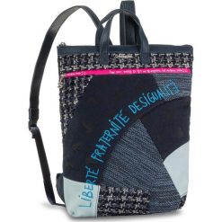 Plecak Desigual 19WAKA41. Niebieskie plecaki damskie Desigual, bez wzorów. W wyprzedaży za 189,00 zł.