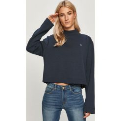 Tommy Jeans - Bluza. Różowe bluzy damskie Tommy Jeans, s, bez wzorów, z elastanu, bez rękawów, bez kaptura. Za 269,90 zł.