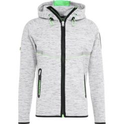 Superdry NUCORE GYMTECH ZIPHOOD Bluza rozpinana ice space dye. Szare kardigany męskie Superdry, xl, z bawełny. W wyprzedaży za 343,20 zł.