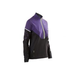 Bluza do biegania długi rękaw KIPRUN WARM REGUL damska. Różowe bluzy damskie KIPRUN, bez wzorów, z elastanu, z długim rękawem, długie, bez kaptura, do biegania. Za 119,99 zł.