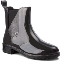 Kalosze RIEKER - P8162-45 Grau Kombi. Czarne buty zimowe damskie marki Rieker, z materiału. Za 199,00 zł.