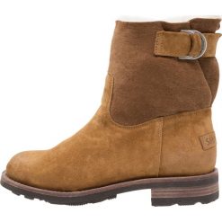 Shabbies Amsterdam Botki cognac. Brązowe buty zimowe damskie marki Shabbies Amsterdam, z materiału. W wyprzedaży za 564,50 zł.