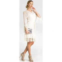 SUKIENKA Twinset. Szare sukienki damskie Twinset, na co dzień, s, w paski, z bawełny, z okrągłym kołnierzem, z długim rękawem, długie, mini, proste. Za 601,30 zł.