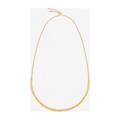 Calvin Klein Naszyjnik Złoty. Żółte naszyjniki damskie Calvin Klein, z kryształem, złote. Za 455,95 zł.
