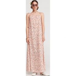 Sukienka maxi z printem - Wielobarwn. Szare sukienki damskie Reserved, bez wzorów, bez kołnierzyka, bez rękawów, maxi. Za 159,99 zł.