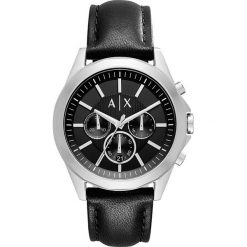 Armani Exchange Zegarek chronograficzny schwarz. Czarne zegarki męskie marki Armani Exchange, l, z materiału, z kapturem. Za 799,00 zł.