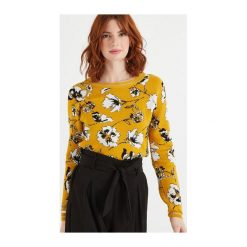 Sweter damski. Czarne swetry damskie Promod, bez wzorów, z jeansu, eleganckie, z długim rękawem, długie, bez kaptura. Za 40,00 zł.