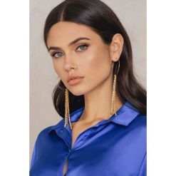 Kolczyki damskie: Ettika Kolczyki koła Falling Angel – Gold