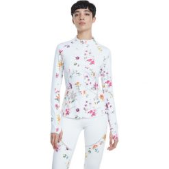 Desigual Gardens Kurtka Biały. Białe kurtki damskie Desigual, s, w kwiaty, z elastanu, bez kaptura. Za 395,95 zł.