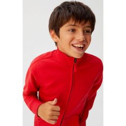 Mango Kids - Bluza dziecięca Italia 110-164 cm. Czarne bluzy chłopięce Mango Kids, z nadrukiem, z bawełny, bez rękawów, bez kaptura. Za 69,90 zł.