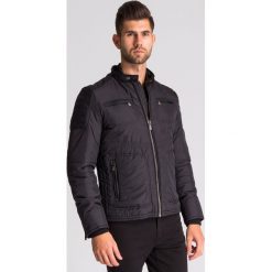 Czarna kurtka Trussardi Jeans. Czarne płaszcze męskie Trussardi Jeans, m, bez wzorów, z jeansu, bez kaptura. Za 449,70 zł.