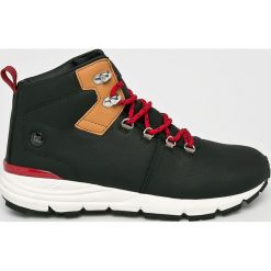 DC - Buty. Czarne halówki męskie marki DC, z gumy, na sznurówki, outdoorowe. W wyprzedaży za 449,90 zł.