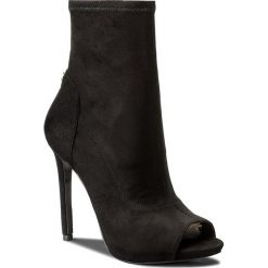 Botki GUESS - Abri3 FLAB33 ESU09 BLACK. Czarne botki damskie na obcasie marki Guess, z materiału. W wyprzedaży za 379,00 zł.