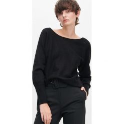 Sweter z dekoltem na plecach - Czarny. Czarne swetry damskie Reserved, s, bez wzorów, bez rękawów, bez kaptura. Za 69,99 zł.