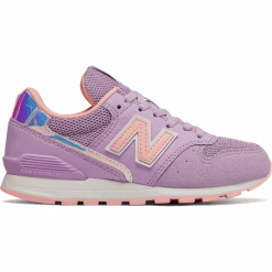 New Balance YV996M1. Różowe buciki niemowlęce chłopięce marki New Balance, z materiału, na sznurówki. Za 229,99 zł.