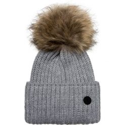 Czapka BOGNER LEONIE. Szare czapki damskie Bogner, bez wzorów, z dzianiny. Za 660,00 zł.
