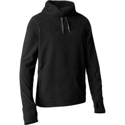 Bluza do relaksacji do jogi męska. Czarne bluzy męskie DOMYOS, s, bez wzorów, z bawełny, bez kołnierzyka, bez rękawów, bez kaptura. Za 69,99 zł.